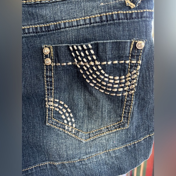 Nina Rossi Denim Shorts - Dark Blue, Size 13 - Picture 8 of 8